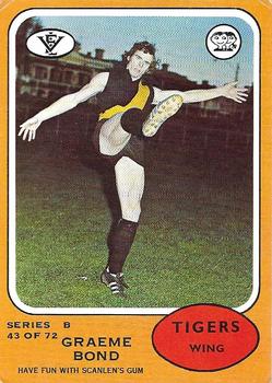 1973 Scanlens VFL #43 Graeme Bond Front